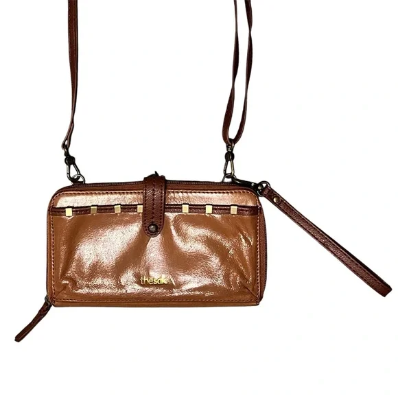 The Sak Brown Leather Crossbody Shoulder Bag - Picture 4 of 5